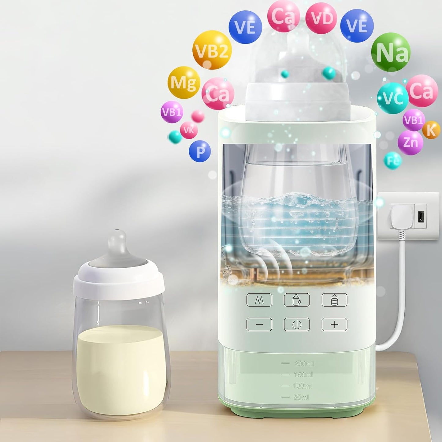 Smart Baby Bottle Warmer - For all Bottles with Breastmilk or Formula