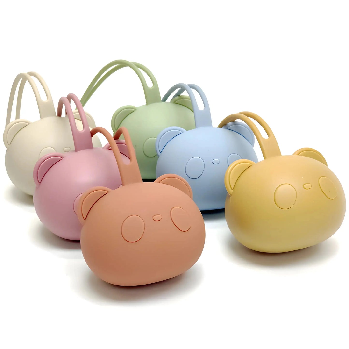 LuniiCare™ Bear Pacifier Baby Bag - Soother Silicone Dust Organiser Chain Bag