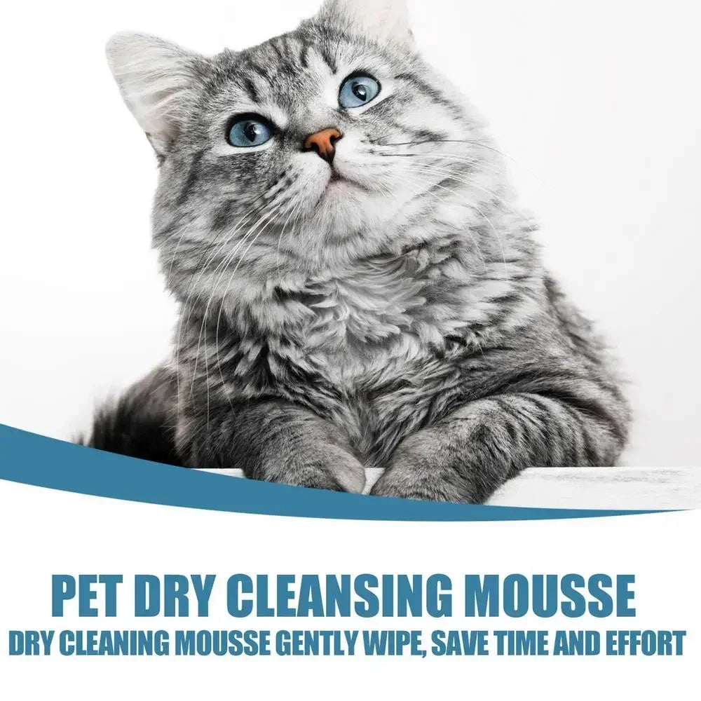 No Rinse Natural Pet Shampoo - Plant Based Waterless Mousse for Safe & Deep Cleaning