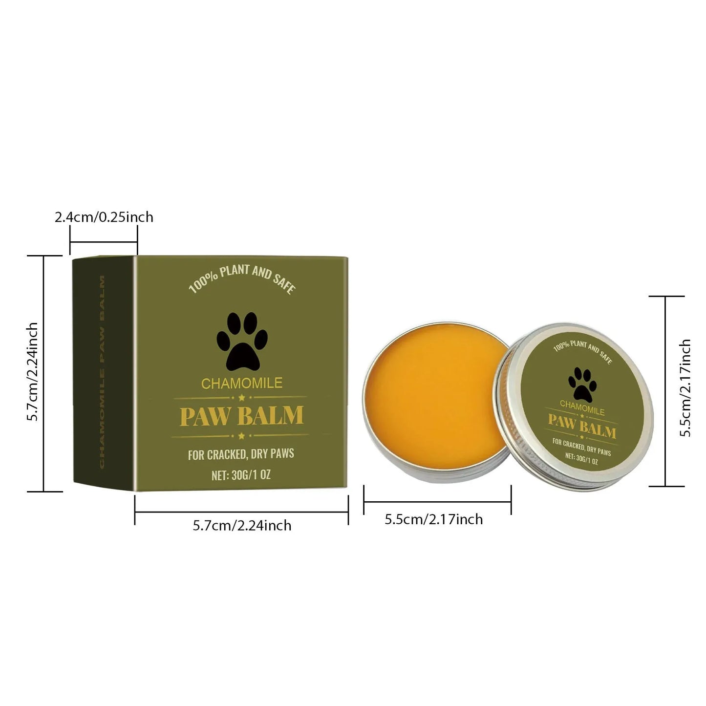 Natural Paw Protective Moisturizer - Protective Barrier, Lick-Safe