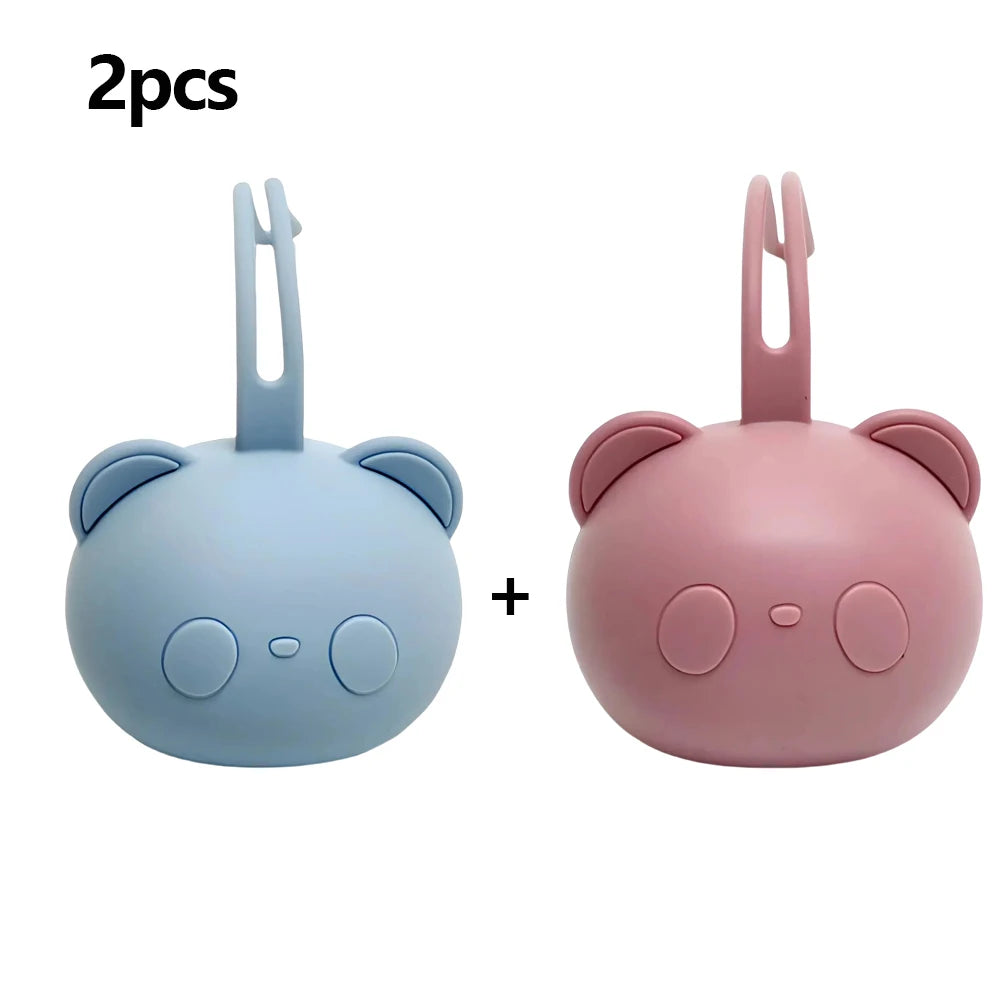 LuniiCare™ Bear Pacifier Baby Bag - Soother Silicone Dust Organiser Chain Bag
