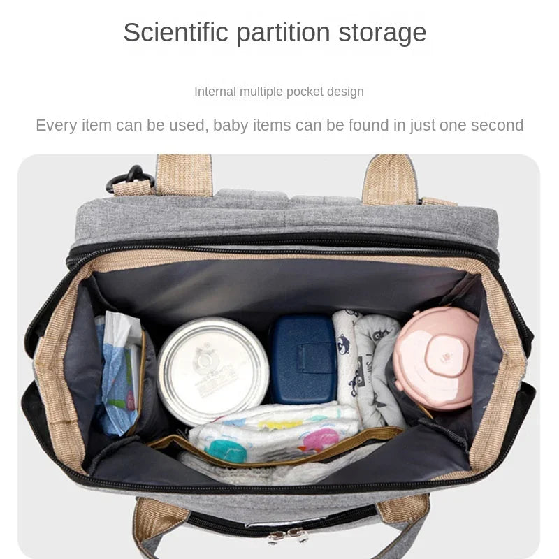Nestie™ Portable All-in-One Baby Haven – Foldable Diaper Bag, Travel Bassinet, Napping Crib & Changing Station