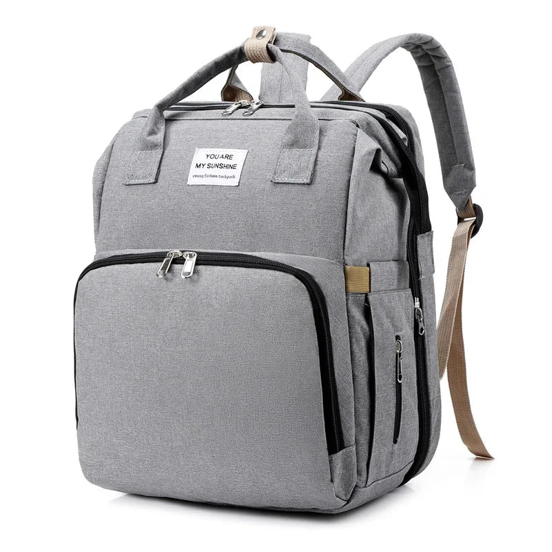 Nestie™ Portable All-in-One Baby Haven – Foldable Diaper Bag, Travel Bassinet, Napping Crib & Changing Station