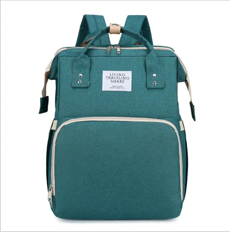 Nestie™ Portable All-in-One Baby Haven – Foldable Diaper Bag, Travel Bassinet, Napping Crib & Changing Station