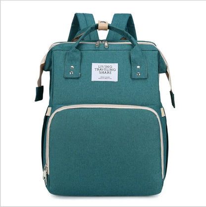 Nestie™ Portable All-in-One Baby Haven – Foldable Diaper Bag, Travel Bassinet, Napping Crib & Changing Station