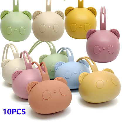 LuniiCare™ Bear Pacifier Baby Bag - Soother Silicone Dust Organiser Chain Bag
